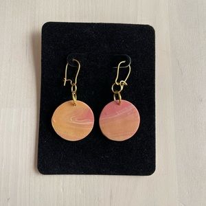 Handmade clay earrings